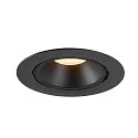 SLV LED Ceiling recessed luminaire NUMINOS® GIMBLE XL, 3000K, 55°, black