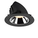 SLV LED Deckeneinbauleuchte NUMINOS® GIMBLE XL, 3000K, 55°, Schwarz / Chrom