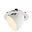 SLV LED Ceiling recessed luminaire NUMINOS® GIMBLE XL, 3000K, 20°, white