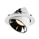 SLV LED Deckeneinbauleuchte NUMINOS® GIMBLE XL, 3000K, 20°, Weiß / Chrom