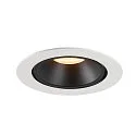 SLV LED Deckeneinbauleuchte NUMINOS® GIMBLE XL, 3000K, 40°, Weiß / Schwarz