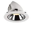 SLV LED Ceiling recessed luminaire NUMINOS® GIMBLE XL, 3000K, 40°, white/chrome