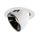 LED Ceiling recessed luminaire NUMINOS® GIMBLE XL, 3000K, 55°, white/chrome