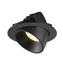SLV LED Ceiling recessed luminaire NUMINOS® GIMBLE XL, 4000K, 20°, black