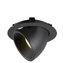 SLV LED Ceiling recessed luminaire NUMINOS® GIMBLE XL, 4000K, 20°, black