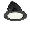 SLV LED Ceiling recessed luminaire NUMINOS® GIMBLE XL, 4000K, 20°, black/white