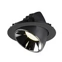 SLV LED Ceiling recessed luminaire NUMINOS® GIMBLE XL, 4000K, 20°, black/chrome