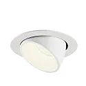 SLV LED Ceiling recessed luminaire NUMINOS® GIMBLE XL, 4000K, 20°, white