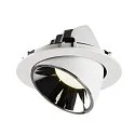 SLV LED Ceiling recessed luminaire NUMINOS® GIMBLE XL, 4000K, 20°, white/chrome