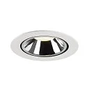 SLV LED Ceiling recessed luminaire NUMINOS® GIMBLE XL, 4000K, 20°, white/chrome