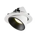 SLV LED Ceiling recessed luminaire NUMINOS® GIMBLE XL, 4000K, 40°, white/black