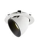 SLV LED Ceiling recessed luminaire NUMINOS® GIMBLE XL, 4000K, 40°, white/black
