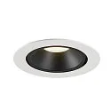 SLV LED Ceiling recessed luminaire NUMINOS® GIMBLE XL, 4000K, 40°, white/black