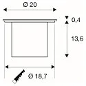 LED Bodeneinbauleuchte ROCCI 200 EL, IP65/IP67 IK08, 16W 3000K 1530lm 120°, Edelstahl 316, begehbar, starr, Blende rund