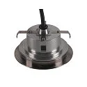 SLV LED Boden-Einbauleuchte DASAR FLAT 120, IP67/IP65 IIK08, Ø 12cm, befahrbar bis 5t, Edelstahl 304 / Glas, 7W 3000K 520lm 125°