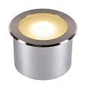 LED Boden-Einbauleuchte DASAR FLAT 120, IP67/IP65 IIK08, Ø 12cm, befahrbar bis 5t, Edelstahl 304 / Glas, 7W 4000K 520lm