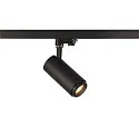 SLV LED 3-phase spot NUMINOS® ZOOM M PHASE, 20W, 3000K, 15°, black