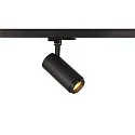 LED 3-Phasen Strahler NUMINOS® ZOOM M, 230V / 500mA, CRi >90, fokussierbar, DALI dimmbar, 20W 2700K 15°-60°, schwarz