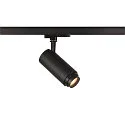 SLV 3-Phasen LED Strahler NUMINOS® ZOOM M, 230V / 500mA, CRi >90, fokussierbar, DALI dimmbar, 20W 3000K 15°-60°, schwarz