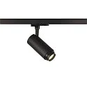 SLV 3-Phasen LED Strahler NUMINOS® ZOOM M, 230V / 500mA, CRi >90, fokussierbar, DALI dimmbar, 20W 4000K 15°-60°, schwarz