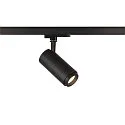 SLV 3-Phasen LED Strahler NUMINOS® ZOOM M, 230V / 500mA, CRi >90, fokussierbar, DALI dimmbar, 20W 4000K 15°-60°, schwarz
