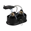 Ceiling recessed luminaire HORN double QPAR51, 25W, black