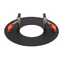 SLV Einbaurahmen für NUMINOS® XS, 160/70mm, rund, schwarz