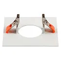 SLV Einbaurahmen für NUMINOS® XS, 160/70mm, eckig, weiß