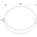 SLV Mounting frame for NUMINOS® XL, 240/180mm, round, black