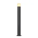 SLV Outdoor Stehleuchte GRAFIT, IP44, rund, E27, anthrazit / Diffusor in Rauchglas-Optik, satiniert, 90cm