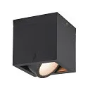 SLV Outdoor LED Deckenleuchte ESKINA FRAME CL SINGLE CCT, IP65 IK06, 15W 3000/4000K 95°, verstellbar, Anthrazit