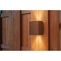 SLV LED Wall luminaire MANA BASIS WL, round, CCT switch, 2700/3000K, 800/820lm, IP20, anthracite