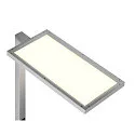 SLV LED Tischleuchte WORKLIGHT, 80°, 79W, 4000K,  7600lm, dimmbar, silber