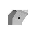 SLV LED Tischleuchte WORKLIGHT, 80°, 79W, 4000K,  7600lm, dimmbar, silber