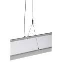SLV LED Pendelleuchte WORKLIGHT, 80°, 57W, 4000K, 5000lm, dimmbar, silber