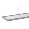 SLV LED Pendelleuchte WORKLIGHT, 80°, 57W, 4000K, 5000lm, dimmbar, silber