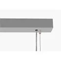 SLV LED Pendelleuchte WORKLIGHT, 80°, 57W, 4000K, 5000lm, dimmbar, silber
