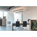 SLV LED Pendelleuchte WORKLIGHT, 80°, 57W, 4000K, 5000lm, dimmbar, silber