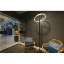 SLV LED Stehleuchte ONE STRAIGHT FL, Up&Down, 140°, 22W, 2700/3000K, CRI90, schwarz/Messing
