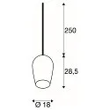 SLV pendant luminaire PANTILO OVAL PD E27 IP20, white