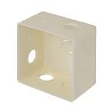 SLV Outdoor LED Wand-Einbauleuchte CONCRETO EL WING, IP65 IK03, 10 x 10cm, 700mA, 3.2W 3000K 45lm 120°, Beton / Aluminium, grau