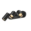 Wand- und Decken-Spotleiste ASTO TUBE TRIPLE, IP20, zylindrisch, 3-flammig, 3x GU10 max. 10W, schwarz