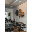 SLV pendant luminaire ASTO TUBE 1 flame, round, rigid GU10 IP20, black dimmable