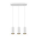 SLV Pendelleuchte ASTO TUBE, IP20, zylindrisch, 3-flammig, 3x GU10 max. 10W, weiß
