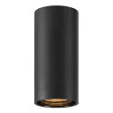 Aufbau-Downlight ASTO TUBE, IP20, zylindrisch, GU10 max. 10W, schwarz