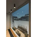 SLV Aufbau-Downlight ASTO TUBE, IP20, zylindrisch, GU10 max. 10W, schwarz