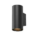 Wandstahler ASTO TUBE, IP20, zylindrisch, 1-flammig, Dpwn, 1x GU10 max. 10W, schwarz