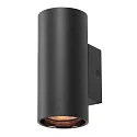 Wandstahler ASTO TUBE, IP20, zylindrisch, 1-flammig, Dpwn, 1x GU10 max. 10W, schwarz