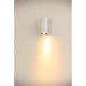 SLV wall luminaire ASTO TUBE down, 1 flame, cylindrical, rigid GU10 IP20, white dimmable