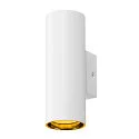 SLV Wandstahler ASTO TUBE, IP20, zylindrisch, 2-flammig, Up&Down, 2x GU10 max. 10W, weiß
